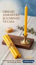 LUMANARI ARTIZANALE DECORATIVE PENTRU UZ CASNIC