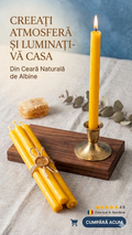 LUMANARI ARTIZANALE DECORATIVE PENTRU UZ CASNIC
