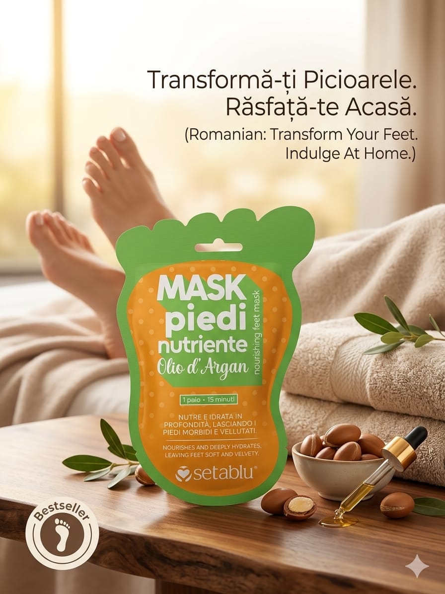 Setablu Masca Picioare cu Ulei de Argan - 15 Minute