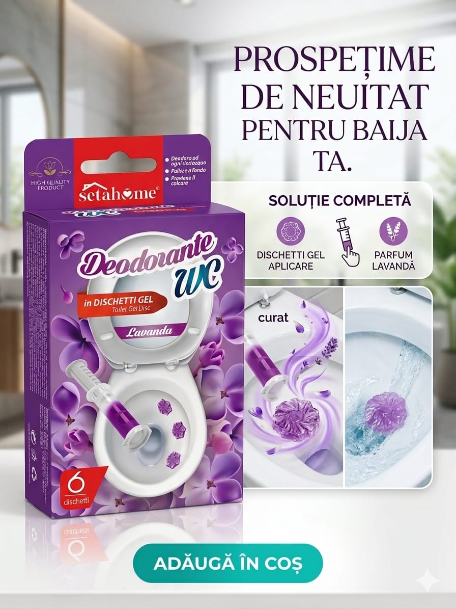 Setahome Deodorant WC Lavanda - 6 Dischete Gel