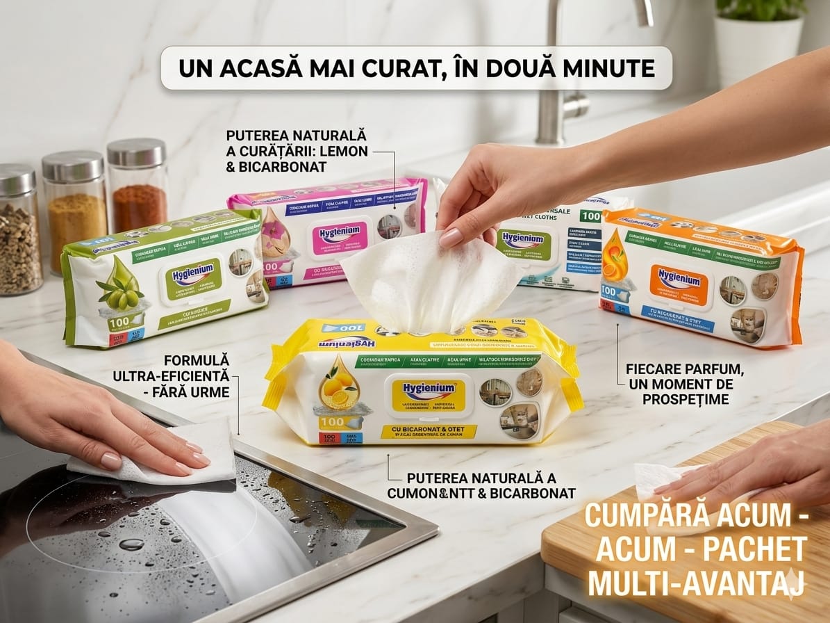 Hygienium Lavete Umede Universale - 100 Bucati Multi-Aroma