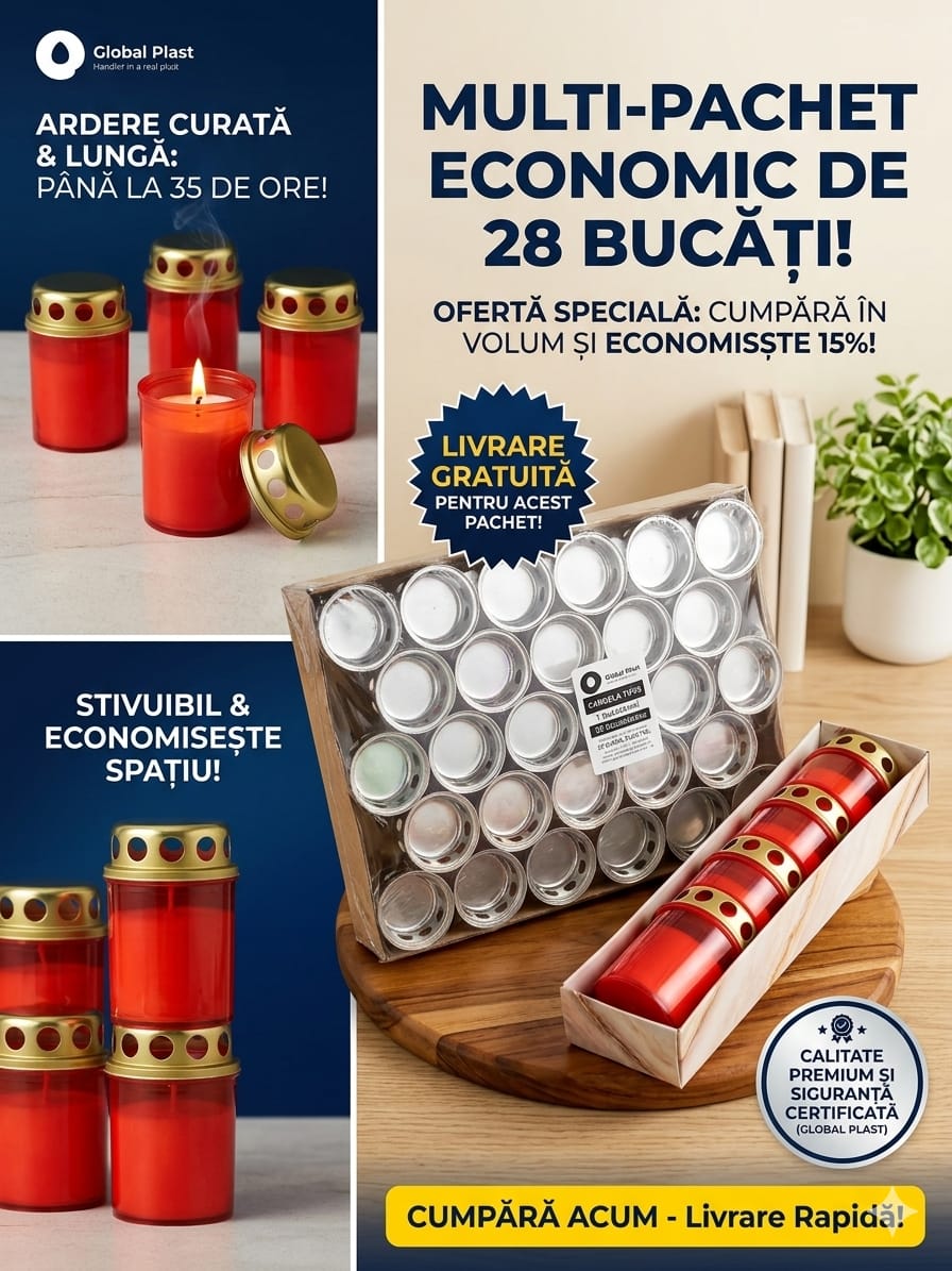 Global Plast Candela Tip 9 - Multi-Pachet 28 Bucati