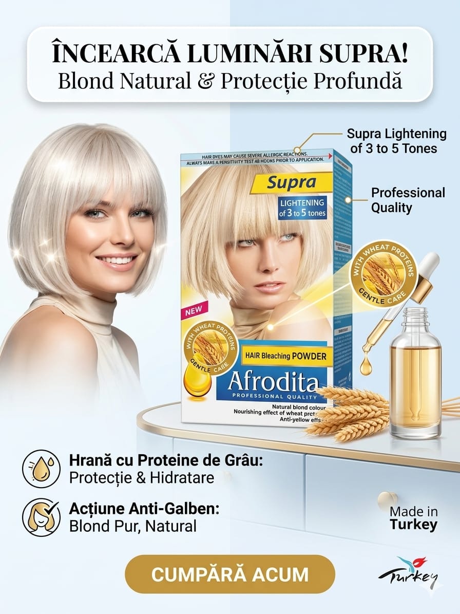 Afrodita Supra Professional Hair Bleaching Powder - 4 la 6 Tonuri