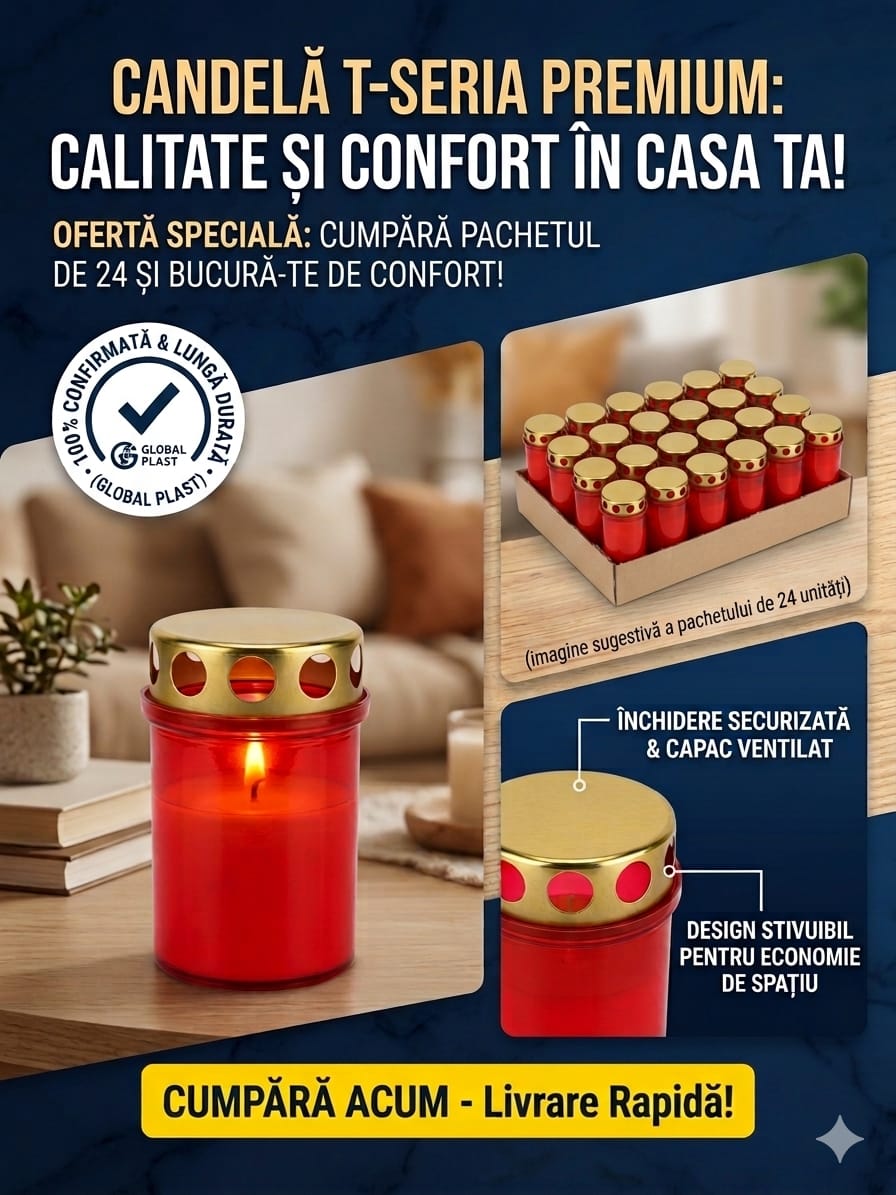 Candela T15 - Lumina si Speranta - Pachet 24 Bucati