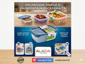 Alaca Plus Set Caserole Alimentare - 3 Bucati (0.6L + 1.2L + 2.2L)