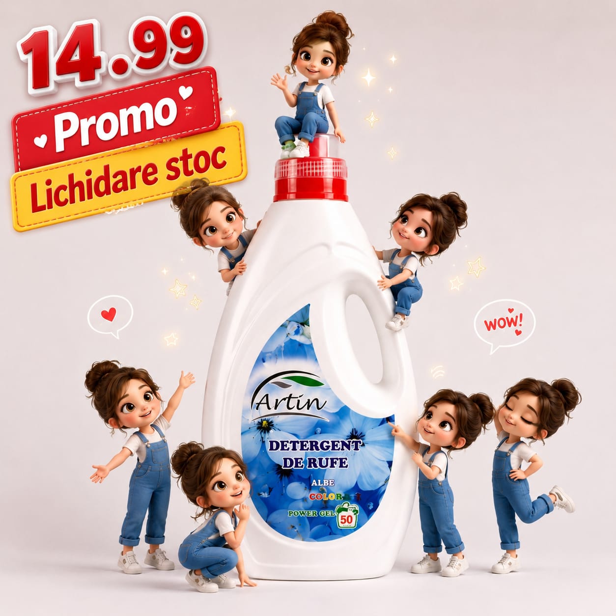 Detergent rufe Artin Power Gel 50 spalari