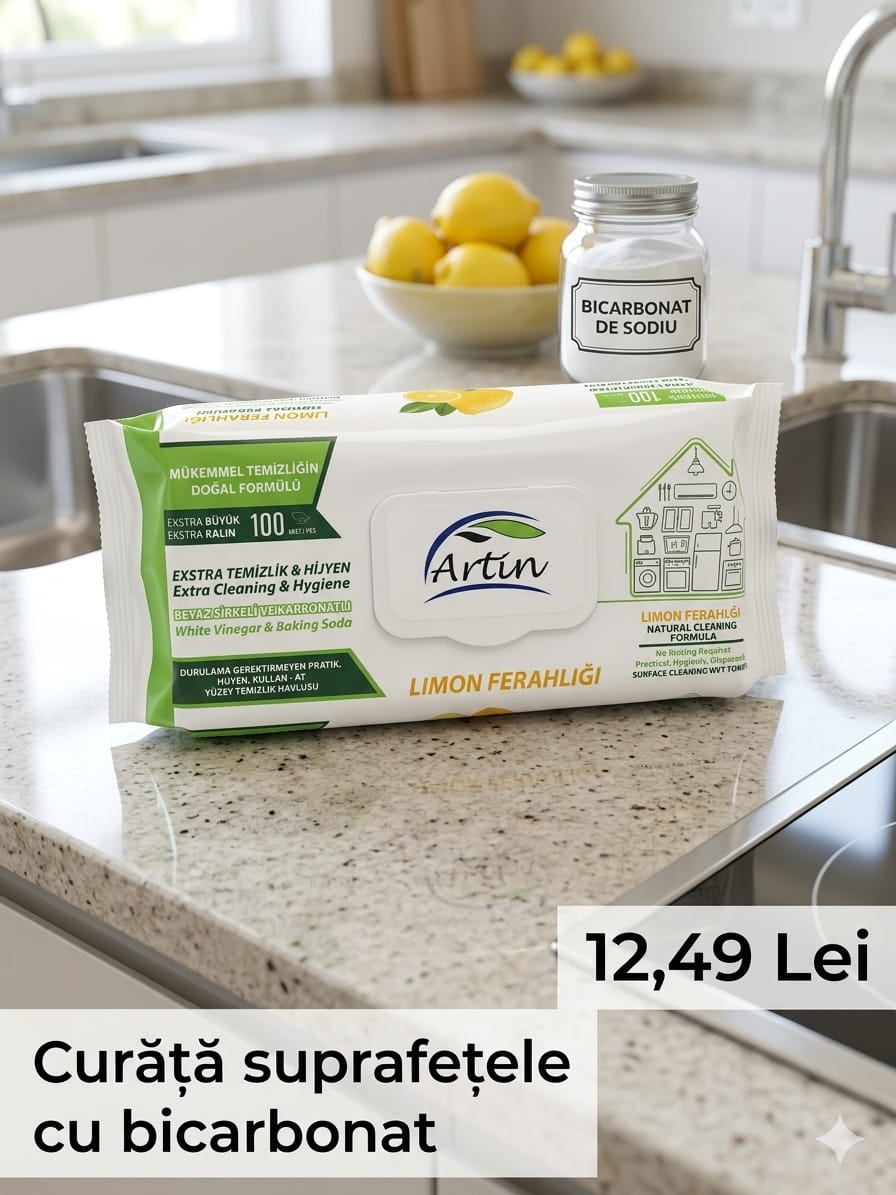 ARTIN-SERVETELE UMEDE MULTISUPRAFETE/BICARBONAT SI OTET(LEMON)
