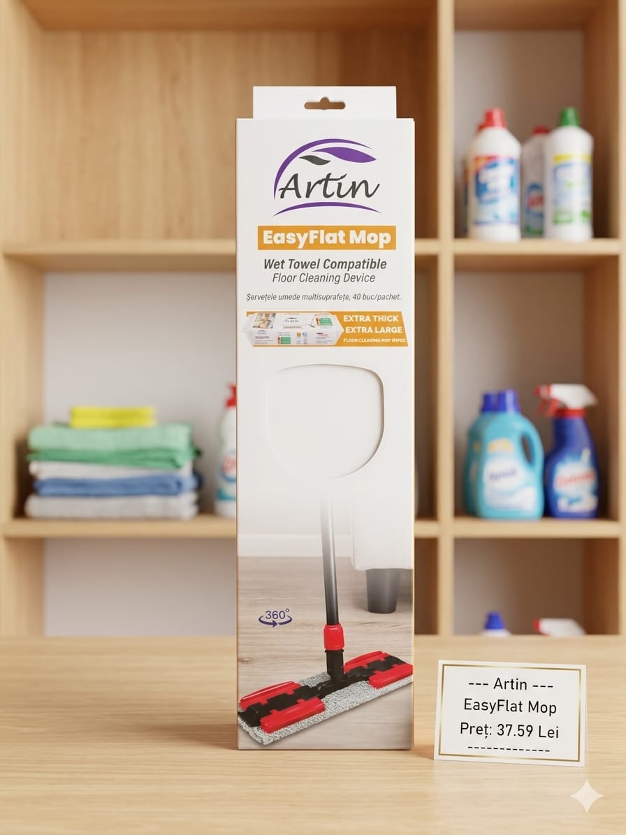 ARTIN-SET MOP TELESCOPIC+SERVETELE UMEDE MOP 40 BUC