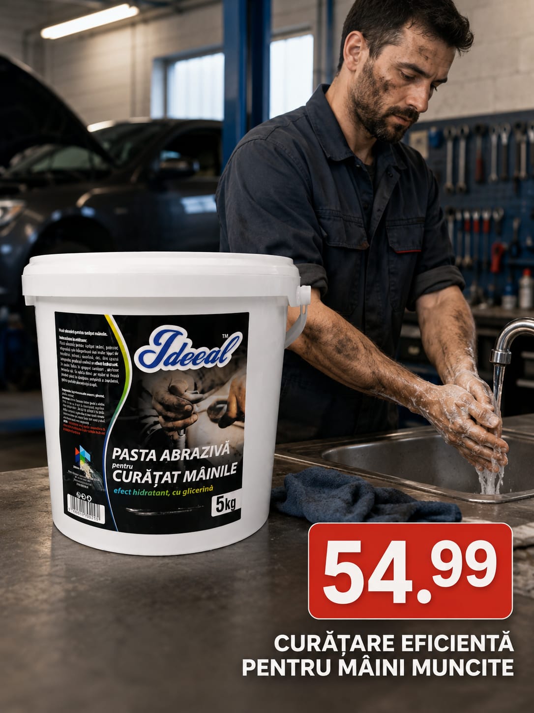 IDEEAL PASTA DE CURATAT MAINI CU EFECT HIDRATANT 5 KG